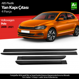 S-Dizayn VW Polo ABS Plastik Yan Kapı Koruma Çıtası 2009-2021 A+ Kalite